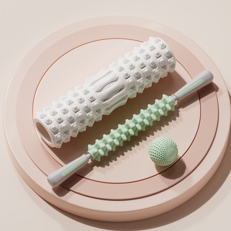 Dovrikan Foam Roller, Massage Stick and Massage Ball Set - Green