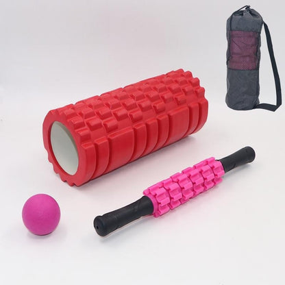 Dovrikan Three-Piece Yoga and Pilates Massage Roller Set - Purple